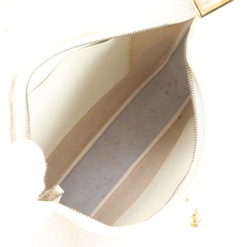 Hermes Trim 35 □I Mark Leather Toile Ash Shoulder Bag Shoulder One Shoulder