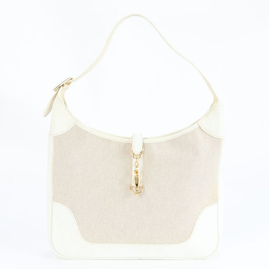 Hermes Trim 35 □I Mark Leather Toile Ash Shoulder Bag Shoulder One Shoulder