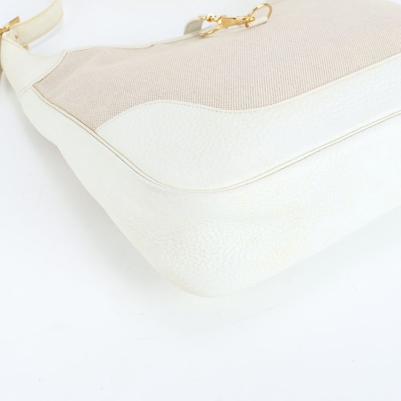 Hermes Trim 35 □I Mark Leather Toile Ash Shoulder Bag Shoulder One Shoulder