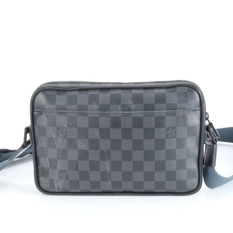 Louis Vuitton Damier Graphite Alpha Messenger N40188 Leather Shoulder Bag