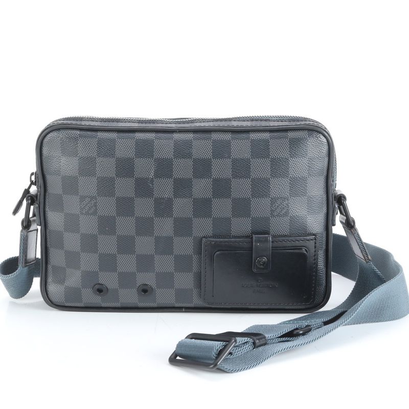 Louis Vuitton Damier Graphite Alpha Messenger N40188 Leather Shoulder Bag