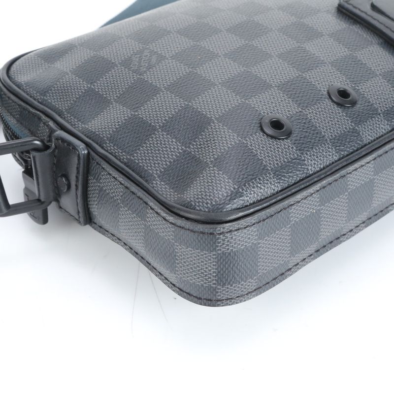 Louis Vuitton Damier Graphite Alpha Messenger N40188 Leather Shoulder Bag