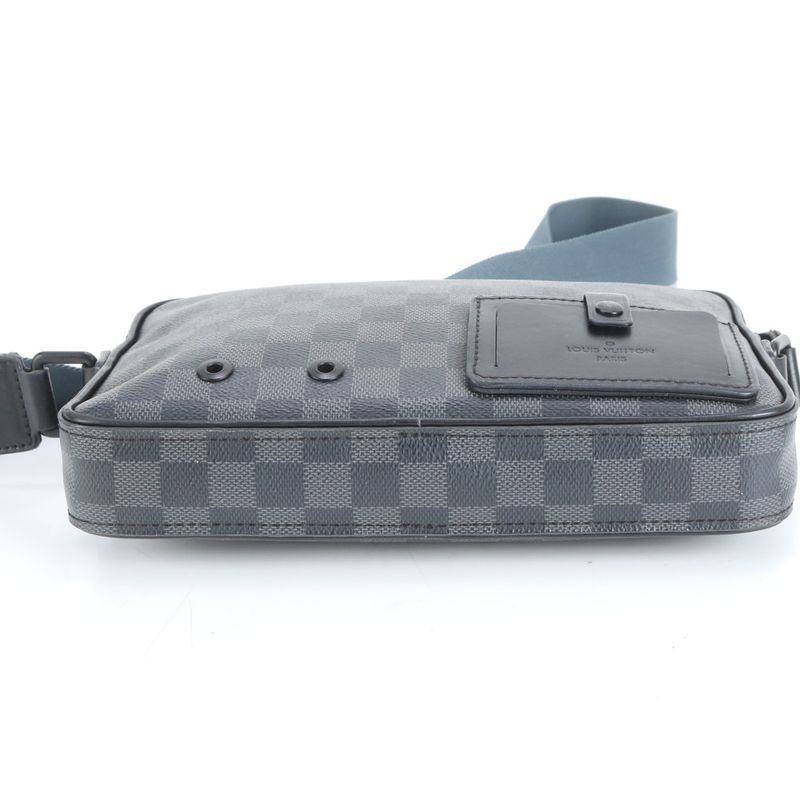 Louis Vuitton Damier Graphite Alpha Messenger N40188 Leather Shoulder Bag