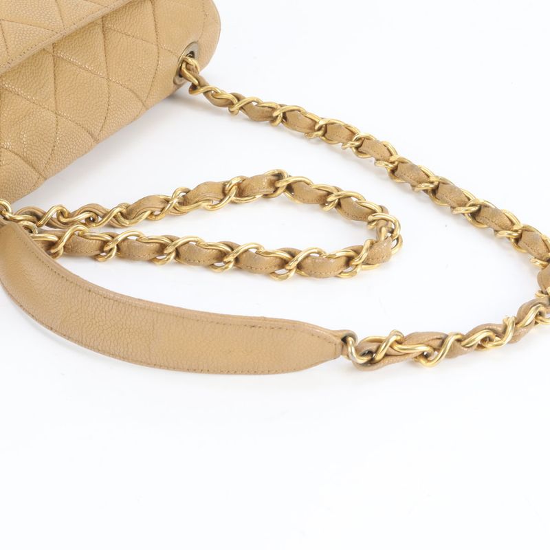 Chanel Serial Sticker Matelasse Caviar Skin Leather Shoulder Bag Crossbody