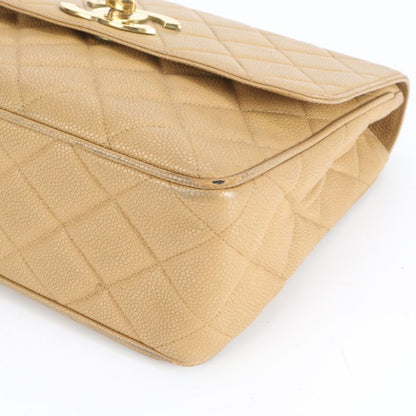 Chanel Serial Sticker Matelasse Caviar Skin Leather Shoulder Bag Crossbody