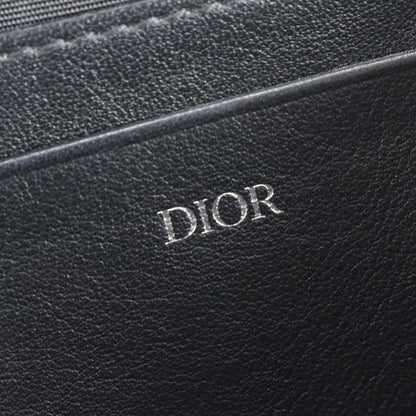 Dior Oblique Leather Shoulder Bag Crossbody Messenger Business Commuter Black