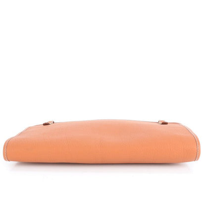 Hermes ○Z Engraved Dogon Leather Second Bag Clutch Pouch Commuter Business