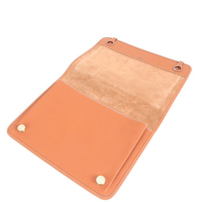 Hermes ○Z Engraved Dogon Leather Second Bag Clutch Pouch Commuter Business