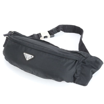 Prada Tessuto Nylon Triangle Logo Body Bag Crossbody Body Waist Pouch Men ERE