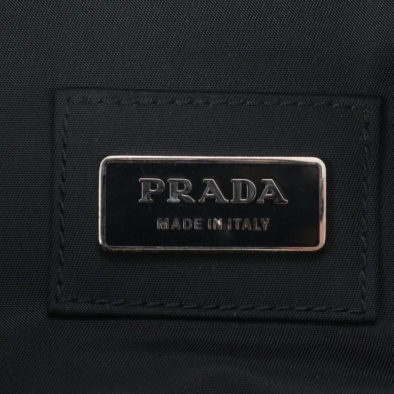Prada Tessuto Nylon Triangle Logo Body Bag Crossbody Body Waist Pouch Men ERE