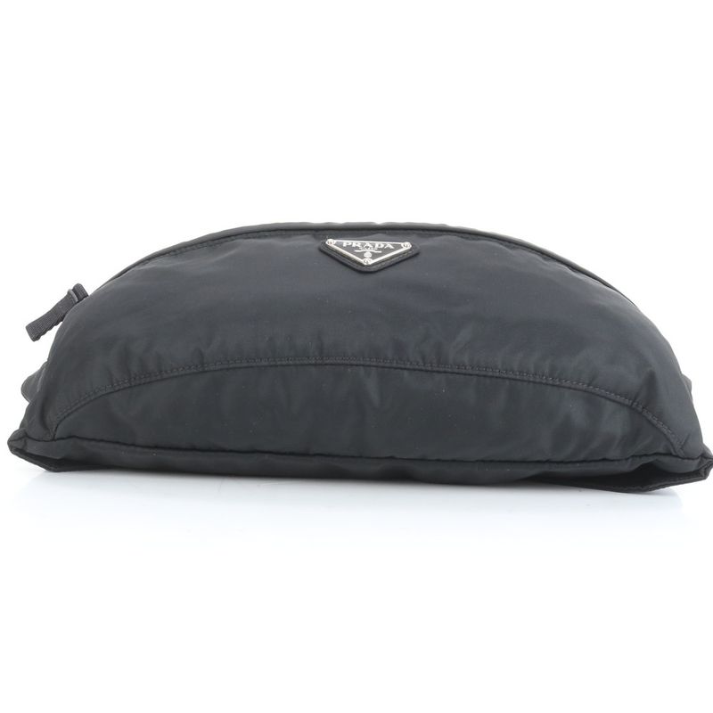 Prada Tessuto Nylon Triangle Logo Body Bag Crossbody Body Waist Pouch Men ERE