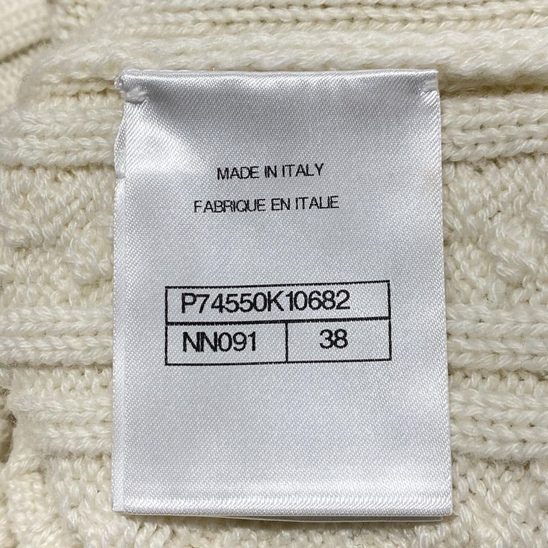 Chanel Long Sleeve Sweater Size 38 M Women - P74550 White X Pink X Navy V-neck