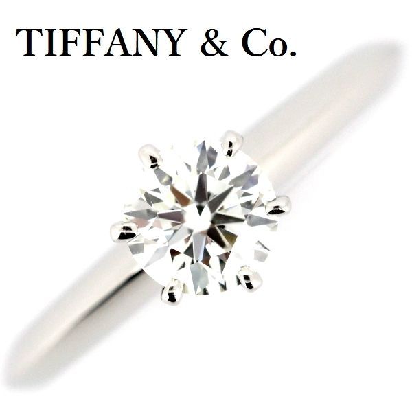 Tiffany & Co Solitaire 056ct Diamond Ring I-vvs1-3ex Pt950