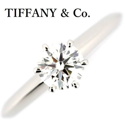 Tiffany & Co Solitaire 056ct Diamond Ring I-vvs1-3ex Pt950