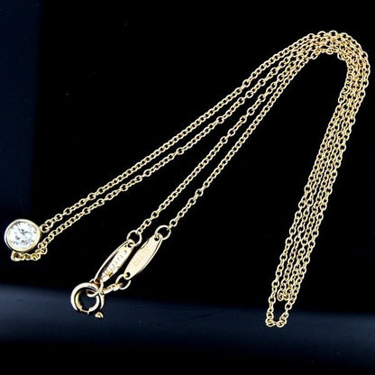 Tiffany & Co By-the-yard Diamond 026ct F-vs2-3ex Necklace 18K Pink Gold