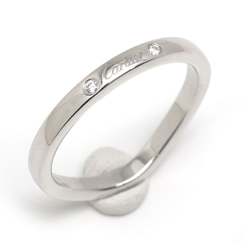 Cartier Ballerina Ring Size Approx 8.5 Pt950 3 Diamonds