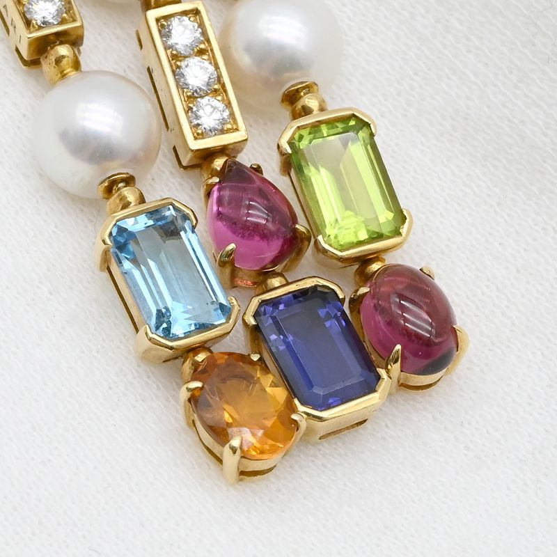 Bvlgari Bvlgari Necklace Allegra Multicolor 18k Yellow Gold Diamond Pearl