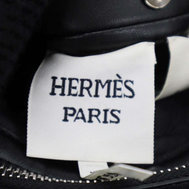 Hermes 23aw Lambskin Reversible Mouton Vest 3h1231d5 Black 36