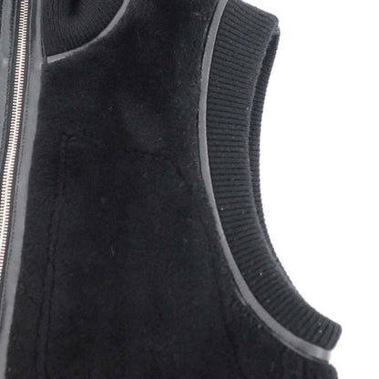 Hermes 23aw Lambskin Reversible Mouton Vest 3h1231d5 Black 36