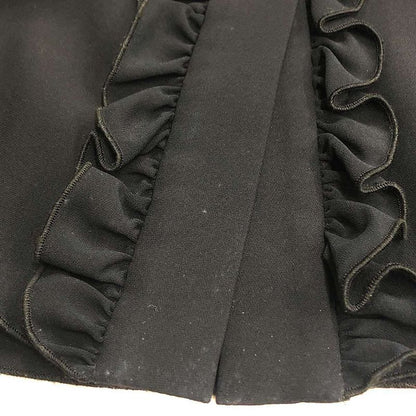 Celine Ruffle Silk Skirt 22039 0089 Black 38