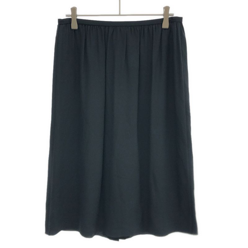 Celine Ruffle Silk Skirt 22039 0089 Black 38