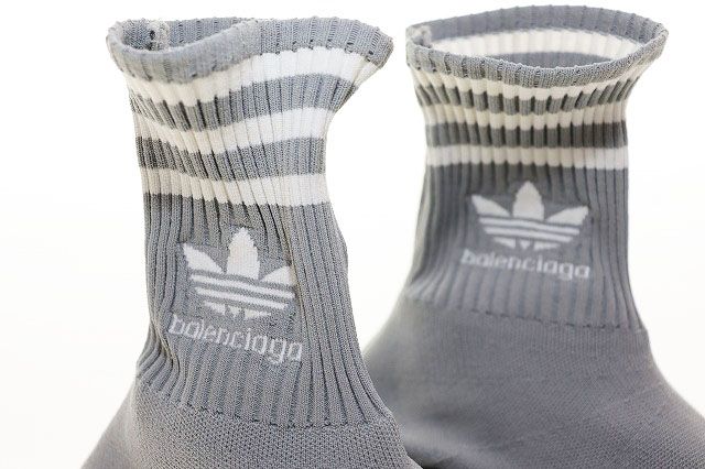 Balenciaga × Adidas 23SS Speed Trainer GREY 27cm (10.63in) 717591 Socks