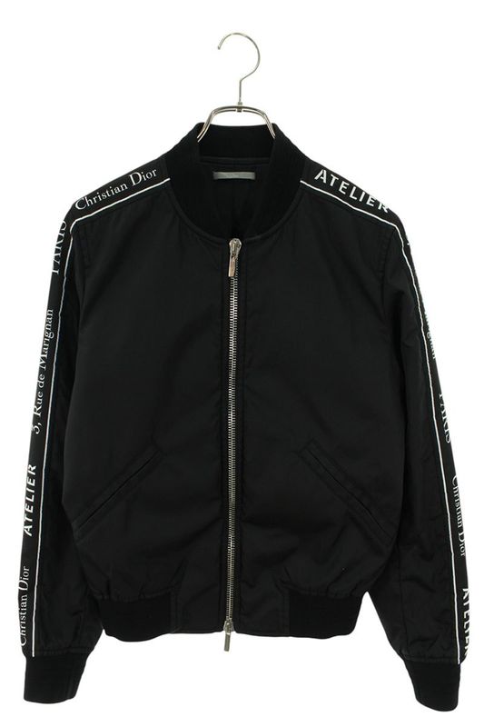 Dior Homme 18AW 863c439a3962 Atelier Logo Tape MA-1 Bomber Blouson Men 44