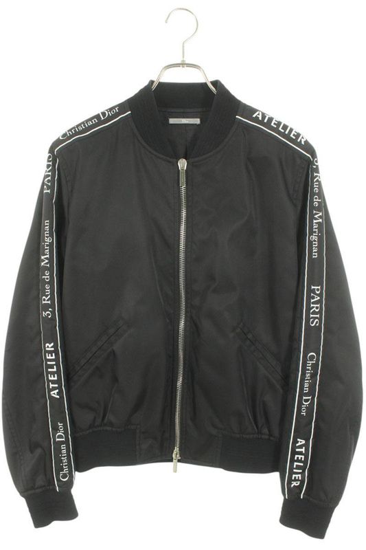 Dior Homme 18AW 863c439a3962 Atelier Logo Tape MA-1 Bomber Jacket Blouson Men 50