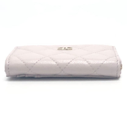 Chanel Card Case Fragment Case Caviar Skin Soft Purple