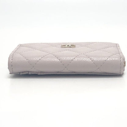 Chanel Card Case Fragment Case Caviar Skin Soft Purple