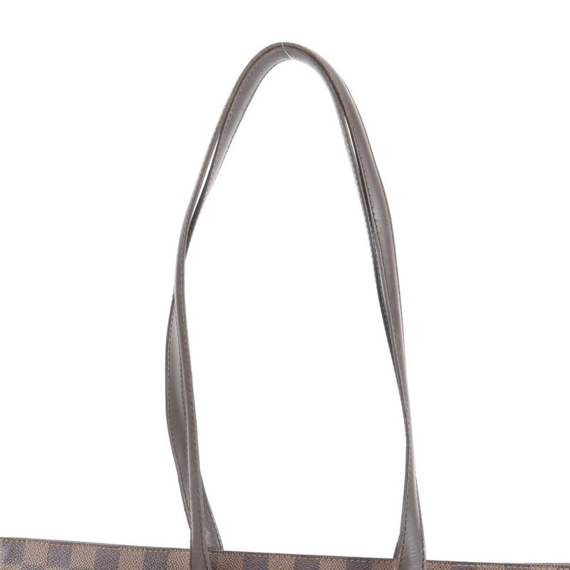 Louis Vuitton Damier Balioli N51123 Leather Tote Bag Shoulder Brown A4 Ladies