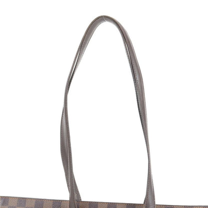 Louis Vuitton Damier Balioli N51123 Leather Tote Bag Shoulder Brown A4 Ladies