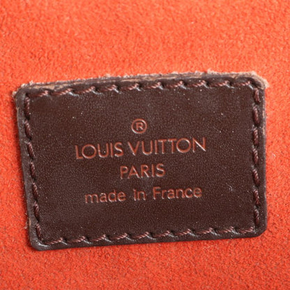 Louis Vuitton Damier Balioli N51123 Leather Tote Bag Shoulder Brown A4 Ladies