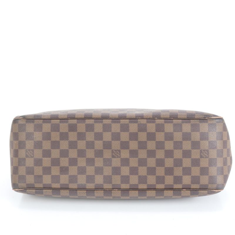 Louis Vuitton Damier Balioli N51123 Leather Tote Bag Shoulder Brown A4 Ladies