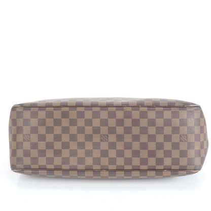 Louis Vuitton Damier Balioli N51123 Leather Tote Bag Shoulder Brown A4 Ladies