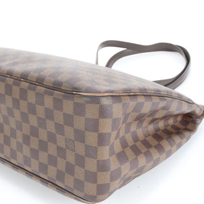 Louis Vuitton Damier Balioli N51123 Leather Tote Bag Shoulder Brown A4 Ladies