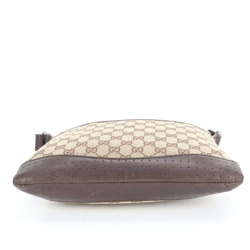 Gucci GG Canvas With Control Card 145857 Leather Shoulder Bag Crossbody