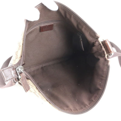 Gucci GG Canvas With Control Card 145857 Leather Shoulder Bag Crossbody