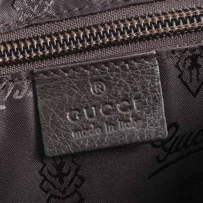 Guccissima 201446 Leather Shoulder Bag Crossbody Messenger Brown Men's EUE