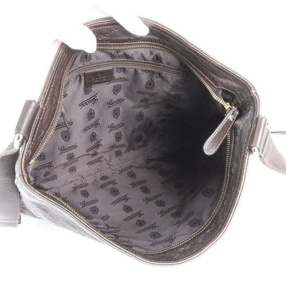 Guccissima 201446 Leather Shoulder Bag Crossbody Messenger Brown Men's EUE