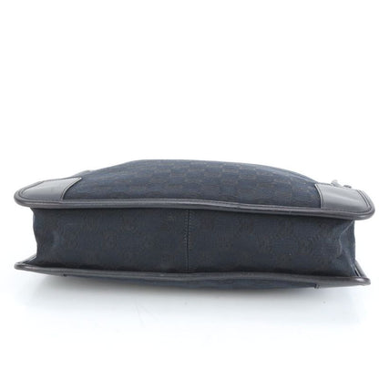 Gucci GG Canvas Leather Shoulder Bag Shoulder One Shoulder Black Genuine