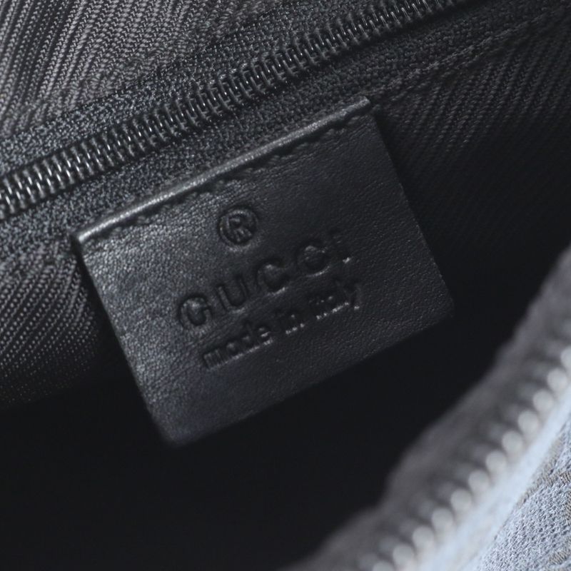Gucci GG Canvas Leather Shoulder Bag Shoulder One Shoulder Black Genuine