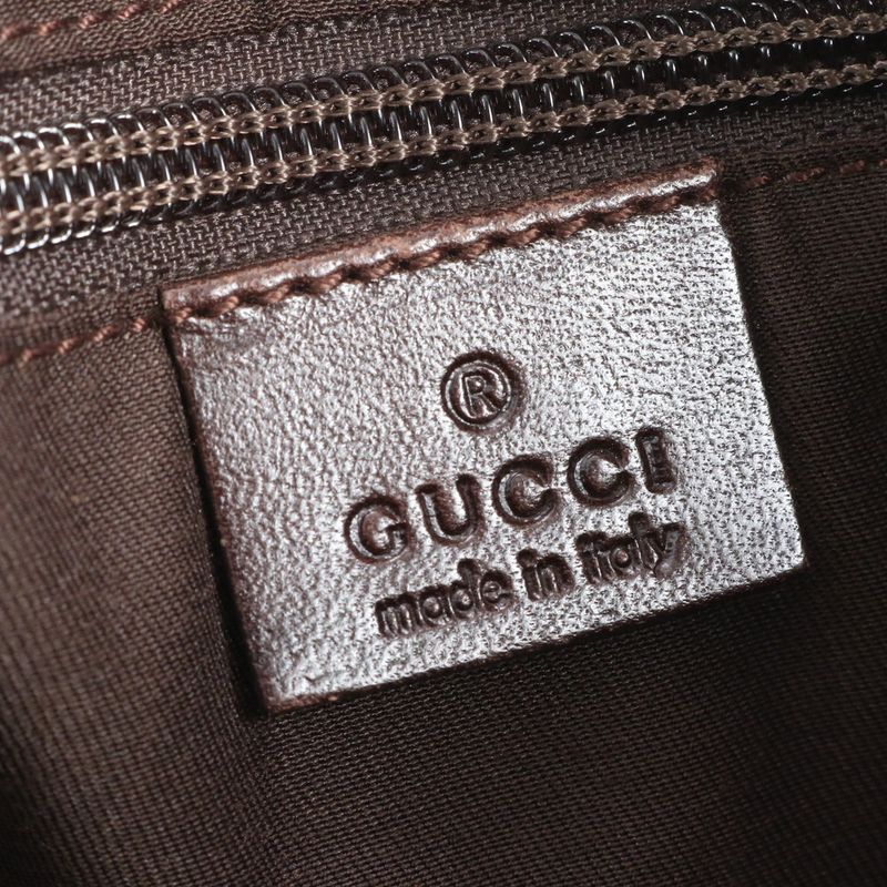 Gucci GG Canvas 145857 Leather Shoulder Bag Crossbody Messenger Brown Men's EUE