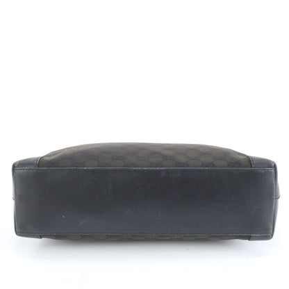 Gucci GG Canvas Leather Tote Bag Hand Black 002-1119 Women's EUE Cx33-2