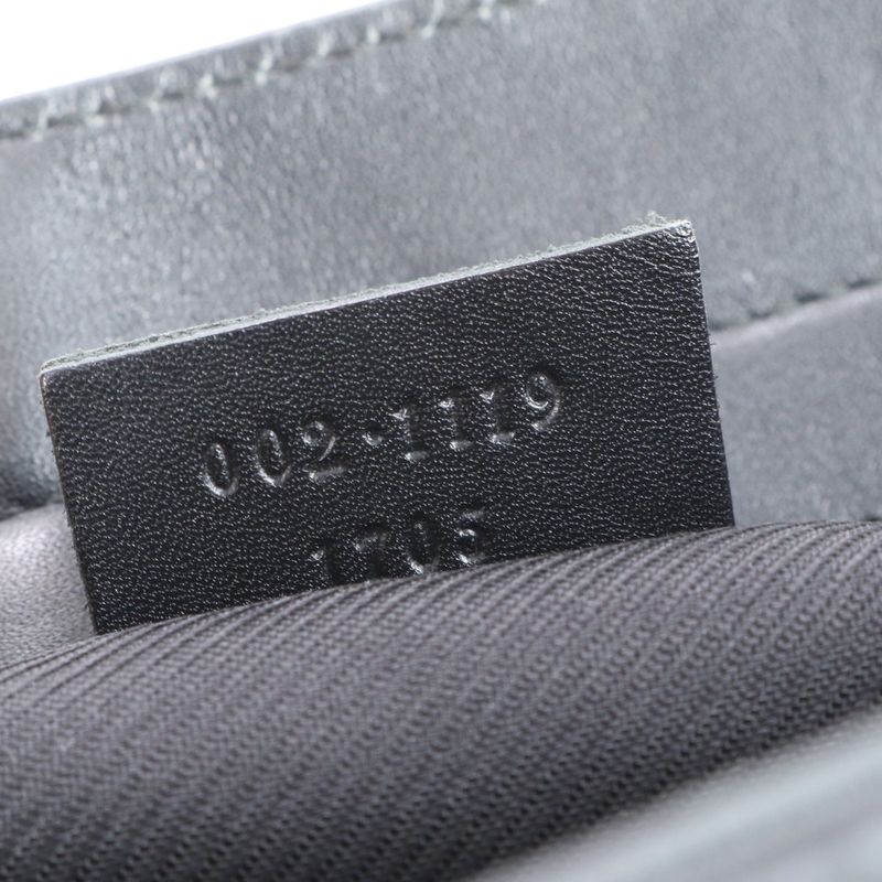 Gucci GG Canvas Leather Tote Bag Hand Black 002-1119 Women's EUE Cx33-2