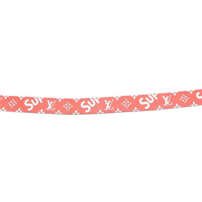 Louis Vuitton X Supreme Collaboration Monogram Santure LV Initial Leather Belt