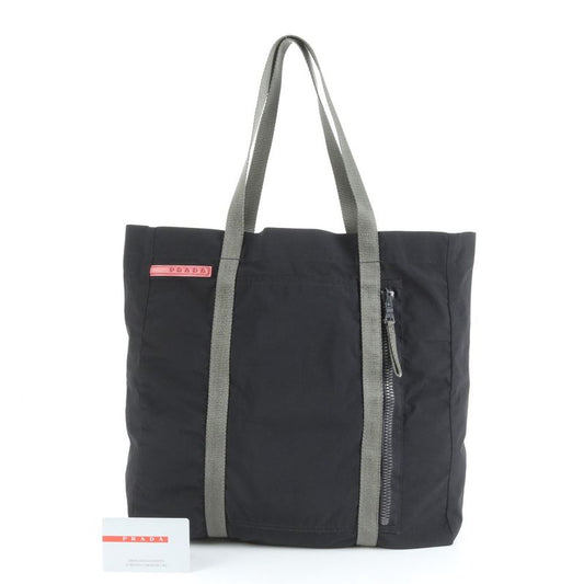 Prada Sport Authenticity With Card 4va108 Tote Bag Shoulder Black A4 Men's ERE