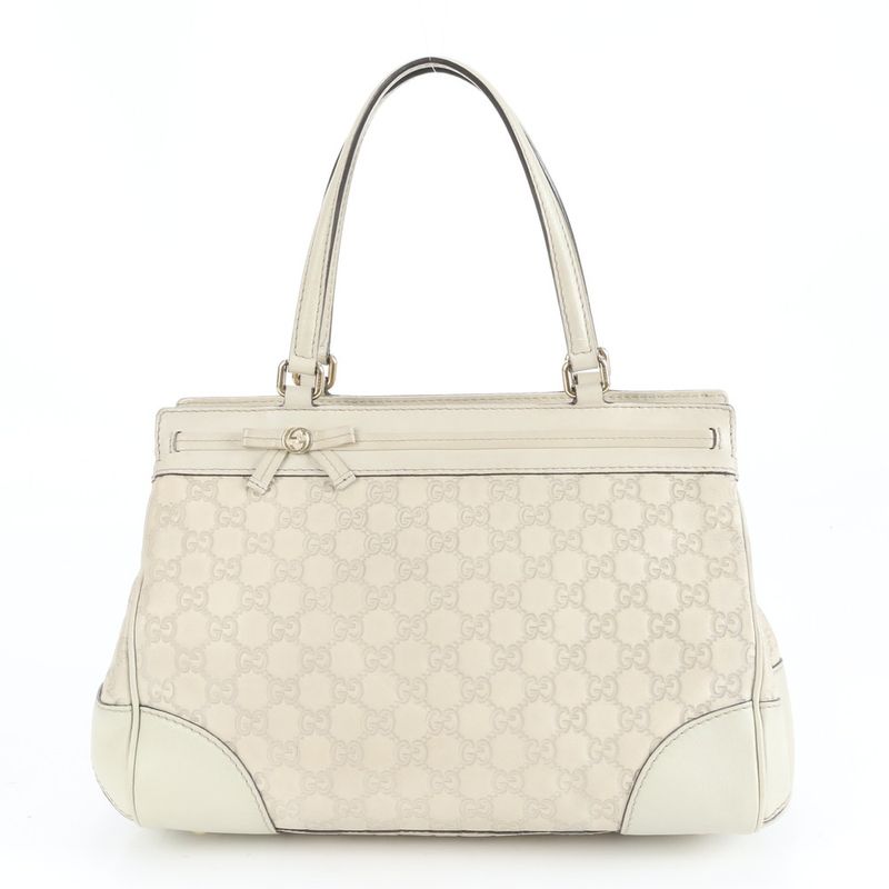 Guccissima Mayfair Ribbon Leather Tote Bag Shoulder 257063 Gold Hardware Women