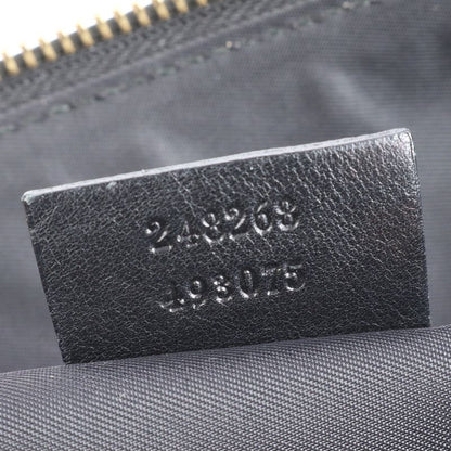 Gucci Horsebit Leather Tote Bag Shoulder Mini Boston 248268 Hand Black Women's