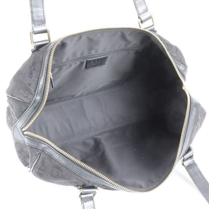 Gucci Horsebit Leather Tote Bag Shoulder Mini Boston 248268 Hand Black Women's